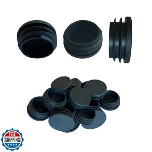Bouchon de Bouchon de Tuyau Rond 1 Pouce, 20Pcs Embout de Tuyau Bouchons en Plastique Chaise Glide - Photo 1/4