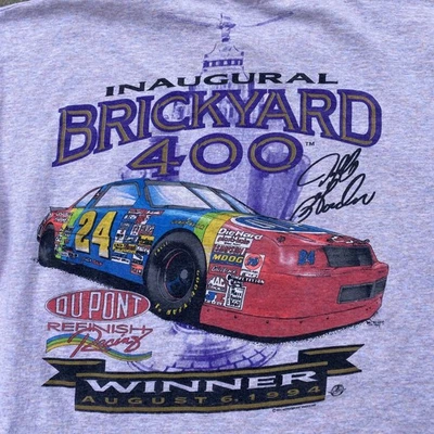 JEFF GORDON Vintage Shirt 1994 Inaugural Brickyard 400 2XL Cal Cru - Image 1 of 4