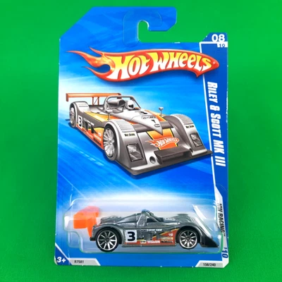 Hot Wheels #156 Riley & Scott MK III 2010 gris escamas de metal HW Racing 8/10 10SP Foto 1 de 4