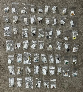 LOT (60) 659 Grams Silver .925 Jewelry Lot Rings Brooches Earrings READ PLEASE - Picture 1 of 14