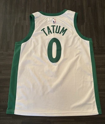 Camiseta de baloncesto de los Boston Celtics para hombre 52 NBA Jayson Tatum 0 Nike Swingman Foto 1 de 4