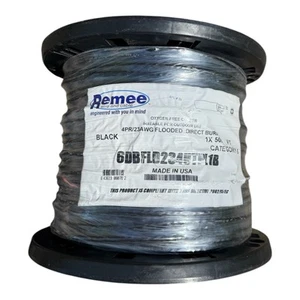 Remee CAT 6 Direct Burial Plenum Network Cable 4PR/23AWG 500ft 6DBFLd234UTPL1B - Picture 1 of 1