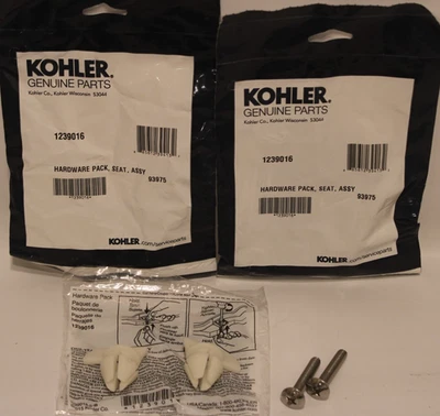 Kohler 1239016 - Kits de tornillos para asiento de inodoro (2 tornillos por paquete) - Lote de 2 paquetes Foto 1 de 3