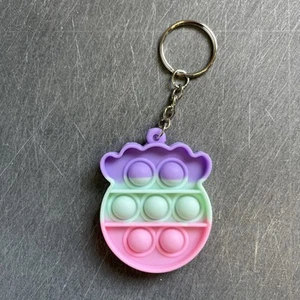 Pop Push  Bubble Fidget Toy Sensory Kids Special Needs Stress Relief keyring - Bild 1 von 1