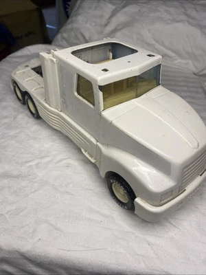 Vintage Nylint Pressed Steel Cab Over Semi Truck Toy Vehicle White- Incomplete - Image 1 of 4