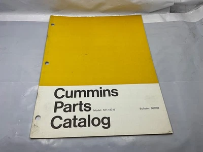 Cummins NH-180-B Parts Catalog 967028 1965 - Image 1 of 4