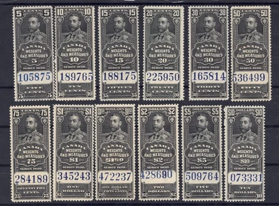 CANADÁ #'s FWM60 a FWM71, COMO NUEVO/EN MUY BUEN ESTADO/NUEVO ¡JUEGO COMPLETO! Van Dam 2020 valor 88 USD Foto 1 de 2