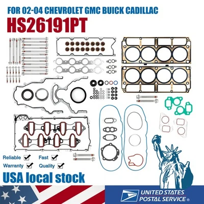 Full Gasket Set For Chevrolet Silverado 1500 Tahoe GMC Yukon 5.3L 4.8L 2004-2007 - Imagem 1 de 4