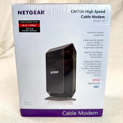 NETGEAR CM700-100NAS High Speed DOCSIS 3.0 Cable Modem -Brand New & Sealed - Image 1 of 4