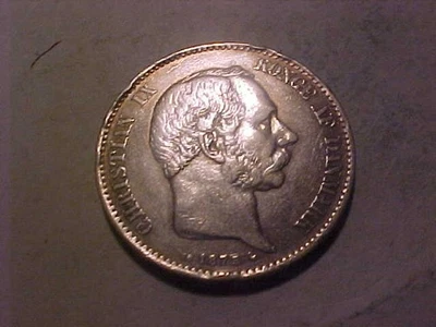 Dinamarca 2 coroas 1875 muito bom estado - Imagem 1 de 2