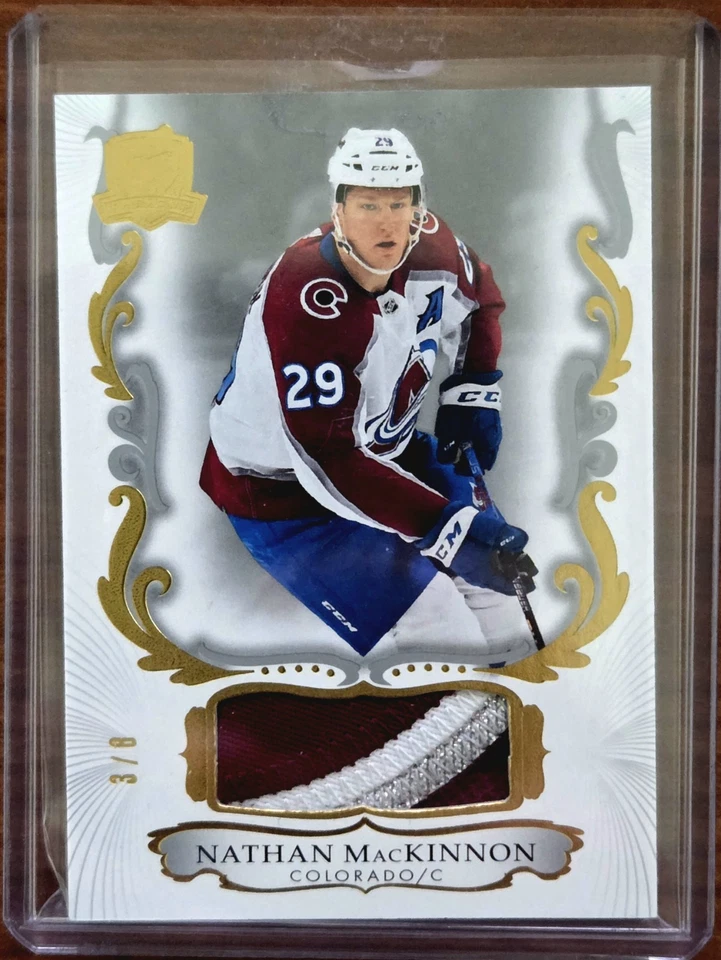 2023-24 Upper Deck The Cup Gold Patch Nathan MacKinnon #3/8 Colorado Avalanche - Image 1 of 1