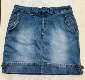 Carolina Blues Denim Jeansrock Damen Gr. 12-18" lang Mitte Oberschenkel-Stretch Komfort - Bild 1 von 22