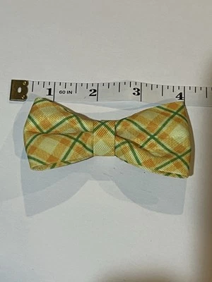 Pajarita a Cuadros Amarilla/Verde Mascota Perro Collar Deslizable Nuevo Envío desde EE. UU. Foto 1 de 2