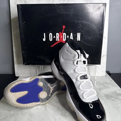 Air Jordan 11 Retro Concord 2011 Blanco/Negro 378037 100 Talla 11.5 Stock Muerto Foto 1 de 4