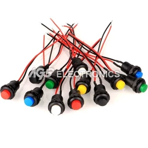 3 x PULSANTE 1.5A 250V ON/OFF - CONF. DA 1 PEZZO - COLORE CASUALE (3 pezzi) - Picture 1 of 1