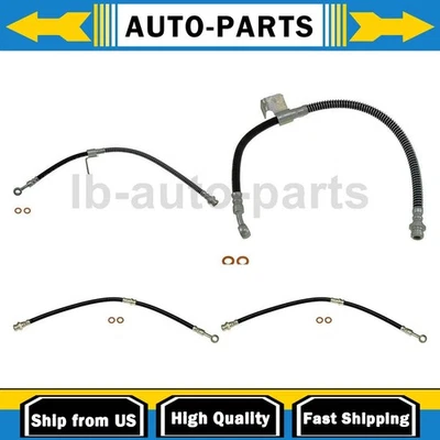 For 2004 2005 2006 Hyundai Elantra 2.0L 4x Brake Hose Line Front Rear - Image 1 of 4