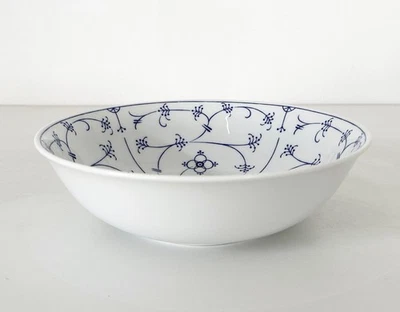 Form Marienbad Ingres Weiss Servierschüssel Schale Indisch Blau Strohblume - Bild 1 von 3