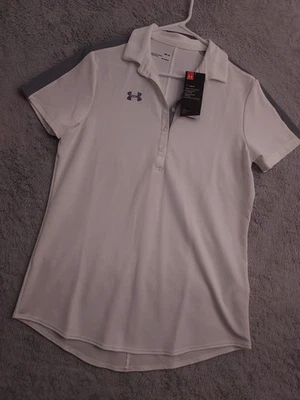 NEW Under Armour Polo Shirt Womens Size Medium Heatgear Performance Golf Tennis - Image 1 of 4