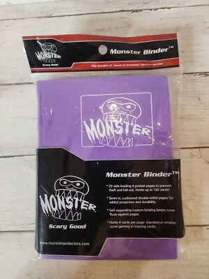 Álbum de 9 tarjetas de bolsillo Monster Binder púrpura Magic The Gathering PKM YGO *NUEVO* Foto 1 de 2