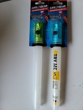 LIFE GEAR Green and BlueGlow Sticks & Flashlight with Whistle Lanyard  
