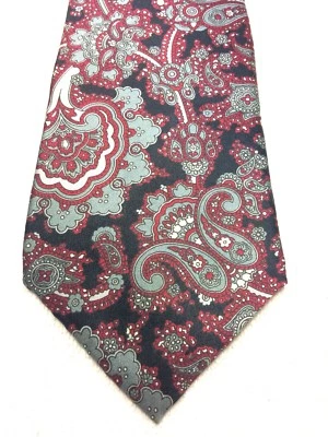 STAFFORD CORBATA HOMBRE NEGRA CON BORGOÑA BLANCO Y GRIS 3,5 X 59  Foto 1 de 4