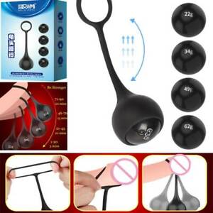 Male 4-Sizes Silicone Ball Ring Trainer Weight Hanger Stretcher Penis Extender