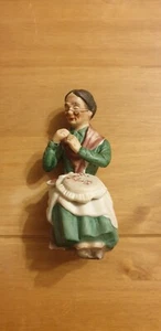 Vintage Nähende Dame Keramik Figur - Bild 1 von 6