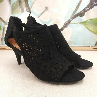 Zapatos Sandalias para mujer Style & Co tacón negro gamuza talla 8 SKU#08844 Foto 1 de 4