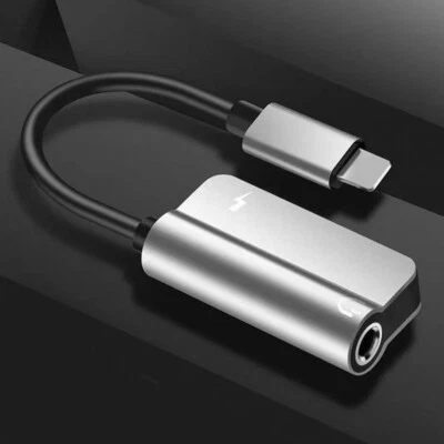 2 in 1 Audio Splitter Adapter 3.5mm Headphone Jack Adapter & Charger for iPhone/ - Image 1 of 4