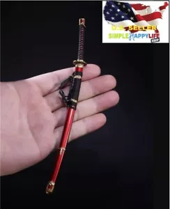 1/6 Katana Japanese Red Sword Miyamoto Musashi Hot toys Phicen 12" figure❶USA❶ - Picture 1 of 4