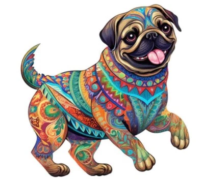PUG CROSS STITCH CHART - Image 1 of 2