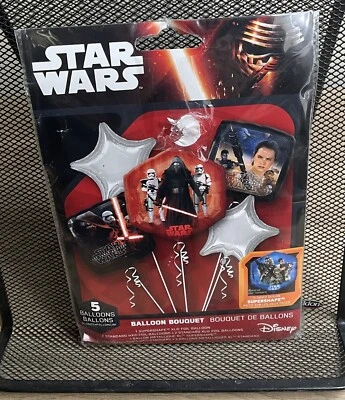 Ramo de globos de aluminio Star Wars 5 piezas Jedi Chewy Force BB-8 fiesta de cumpleaños NUEVO G Foto 1 de 2