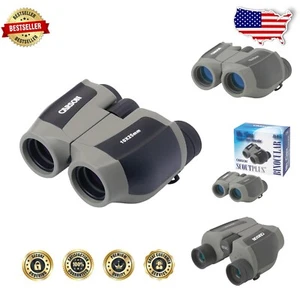 Compact 10x25mm Waterproof Binoculars with Fully Coated Lenses - Travel Easy - Picture 1 of 7