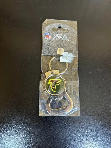 Officially Licensed Atlanta Falcons Key Tag Bottle Opener Key Ring  NEW Cover