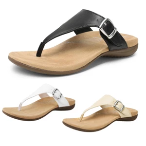 Women Flip Flop Arch Support Sandals Comfortable Slip On Thong Walking Sandals - Picture 1 of 26
