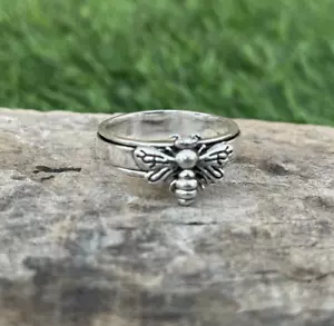 Spinner Ring 925 Sterling Silver Ring Band Bee Ring Handmade Ring All size - Picture 1 of 5