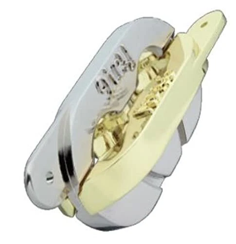 HANAYAMA Hazuru Cast Keyring [Difficulty Level 2] 2-pieces Puzzle Silver Gold - Image 1 of 1