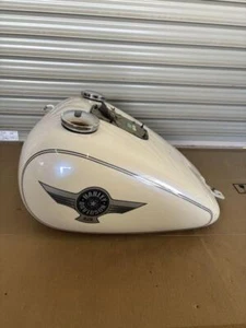 Harley Davidson Gas fuel tank 15th Anniv. FLSTF FatBoy 2005 Pearl White USED - Picture 1 of 9
