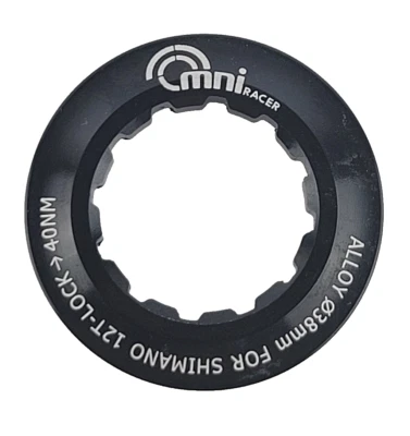 OMNI Racer Worlds Lightest Cassette Lockring Fits Sram, Shimano: 12/13T BLACK - Image 1 of 4
