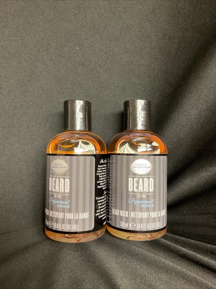 Lot Of 2 The Art of Shaving Beard Wash, Peppermint, 4 Ounce - Image 1 of 1