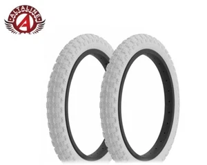 2 (TWO) ALTA PERFORMANCE BICYCLE WIRE BEAD 16 x 2.125 WHITE COMP III BMX TREAD. - Picture 1 of 1