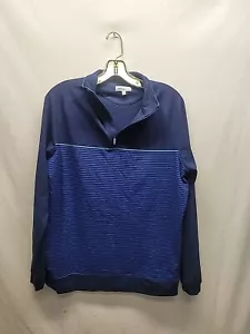 Peter Millar Long Sleeve Golf 1/4 Zip Men’s S Blue Pullover Top - Picture 1 of 11