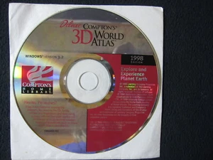 Deluxe Compton's World Atlas 3D [CD-ROM] 1998 Windows 3.2 Win 95/98 - Picture 1 of 1