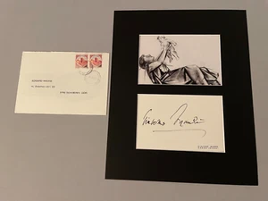 GIACOMO MANZU († 1991) Bildhauer signed Passepartout 24x30 Autogramm autograph - Picture 1 of 1
