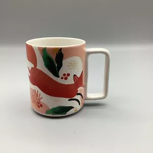 Tazza ceramica Starbucks Holiday Red Fox 2019 Natale agrifoglio pigna 12 oz. - Foto 1 di 6