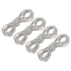 Glitter Shoelaces, 4pcs - 55'' Rhinestone Round Shoelaces for Hoodie (White)