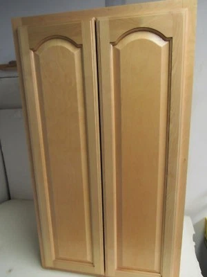 24" X 42" X 12" 24 42 12 ARMÁRIO DE PAREDE DE BANHEIRO DE COZINHA MADEIRA MACIÇA BÉTULA  - Imagem 1 de 4