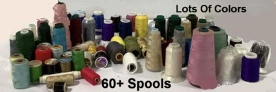  Sewing Embroidery Monogramming Stitching 60 Thread Spools  - Image 1 of 4
