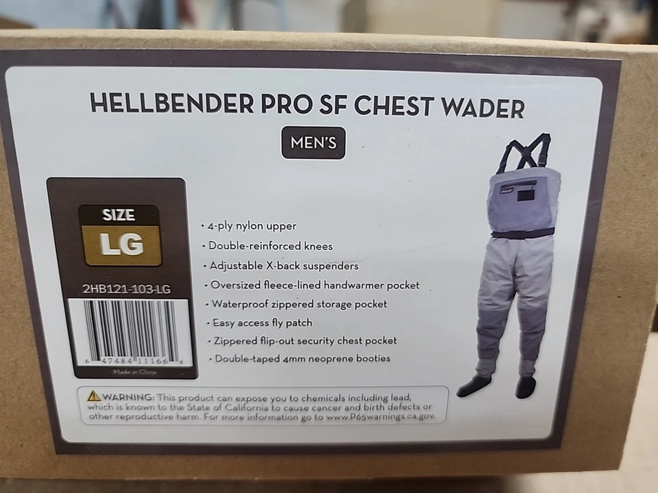 Froggtogg Hellbender Pro SF vadeador de pecho grande para hombre Foto 1 de 1