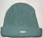 Men’s Obey Beanie Ribbed Skateboard Hat One Size Fits All RARE COLOR